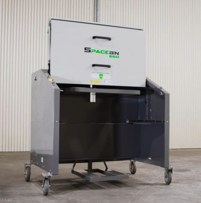 SpaceBin Multi portable electric commercial bin compactor