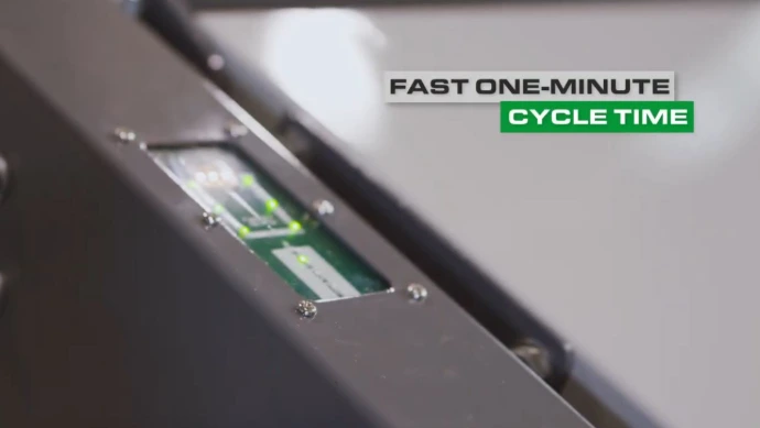 SpaceBin Multi controls during an approximately 60-second compaction cycle